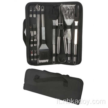 Set completo di kit barbecue di lusso